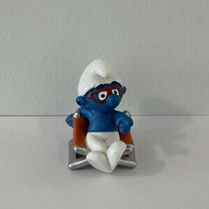 SCHLEICH THE SMURFS SMURF Movie Director w/ clapboard 2" PVC FIGURE TOY